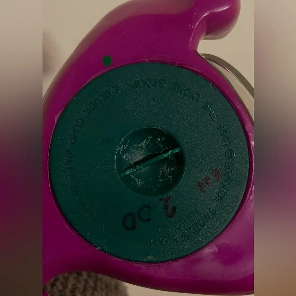 VTG Barney Dinosaur Armitron Quartz Clock Tested Works 6
